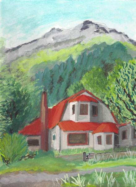 house_Alaska_gouache_illustration